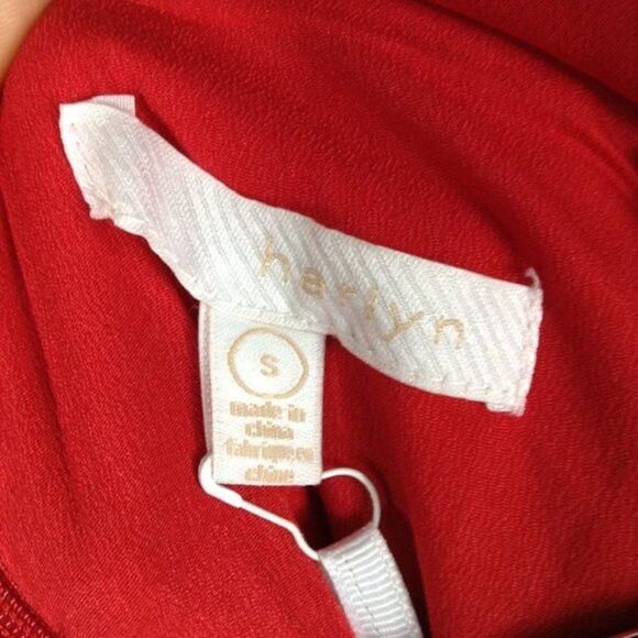 Harlyn Popover Ruffle Sleeveless Front Slit Gown size S - Picture 6 of 7